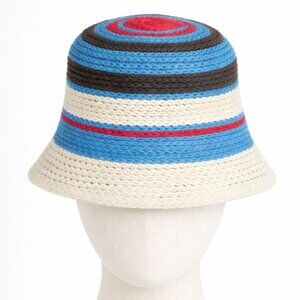 Urban Outfitters Kelly Striped Crochet Bucket Hat Women's NEW